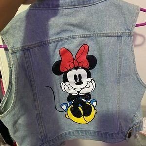 Disney Minnie Mouse Jean Jacket Vest